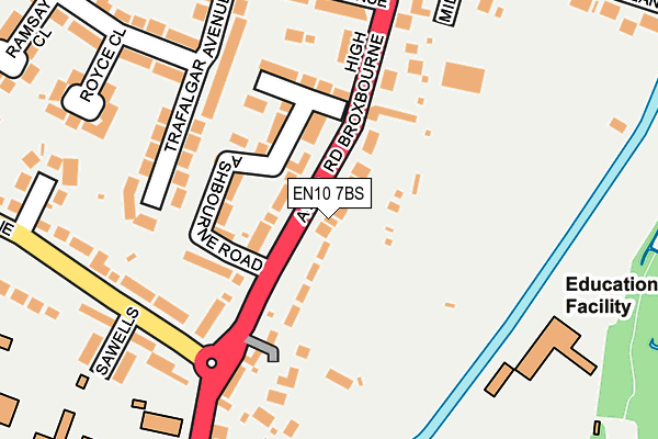 EN10 7BS map - OS OpenMap – Local (Ordnance Survey)