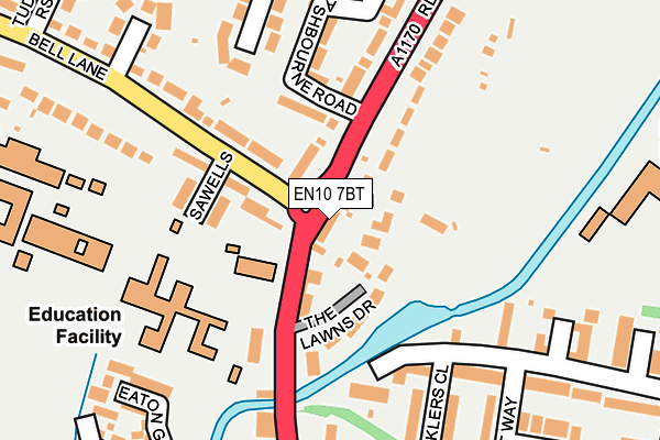 EN10 7BT map - OS OpenMap – Local (Ordnance Survey)