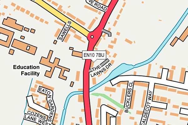 EN10 7BU map - OS OpenMap – Local (Ordnance Survey)