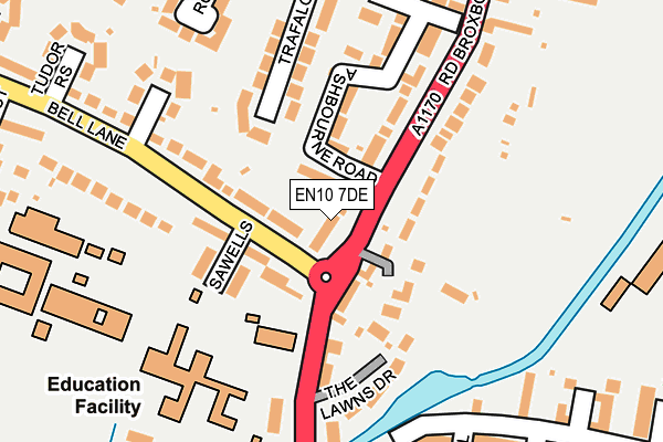 EN10 7DE map - OS OpenMap – Local (Ordnance Survey)