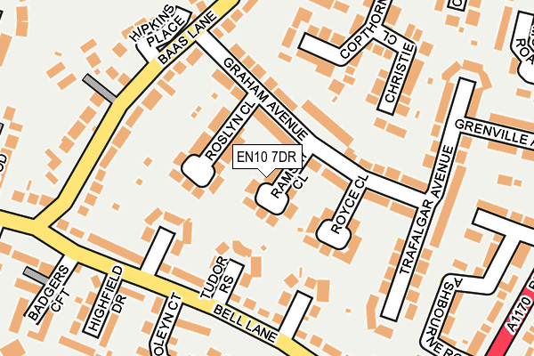 EN10 7DR map - OS OpenMap – Local (Ordnance Survey)