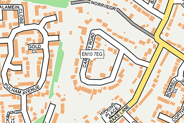 EN10 7EG map - OS OpenMap – Local (Ordnance Survey)