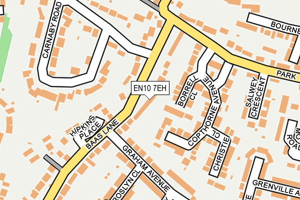 EN10 7EH map - OS OpenMap – Local (Ordnance Survey)