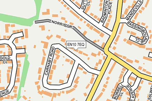 EN10 7EQ map - OS OpenMap – Local (Ordnance Survey)