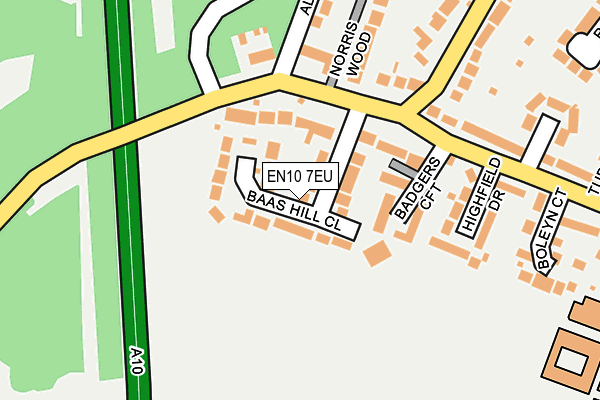 EN10 7EU map - OS OpenMap – Local (Ordnance Survey)