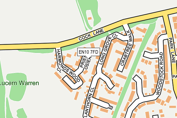 EN10 7FD map - OS OpenMap – Local (Ordnance Survey)