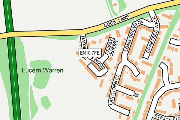 EN10 7FE map - OS OpenMap – Local (Ordnance Survey)