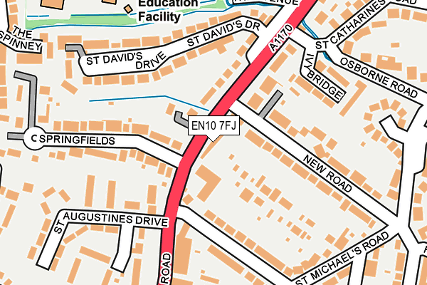 EN10 7FJ map - OS OpenMap – Local (Ordnance Survey)