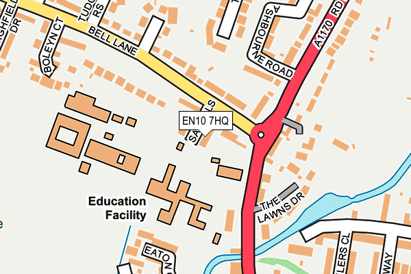 EN10 7HQ map - OS OpenMap – Local (Ordnance Survey)