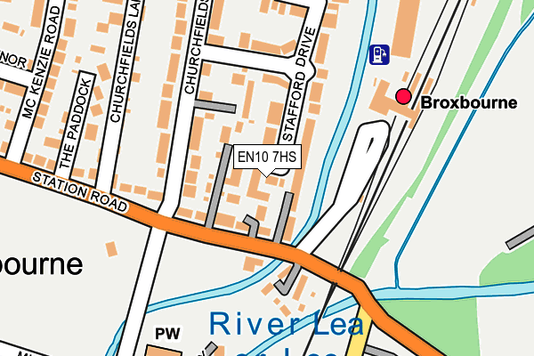 EN10 7HS map - OS OpenMap – Local (Ordnance Survey)