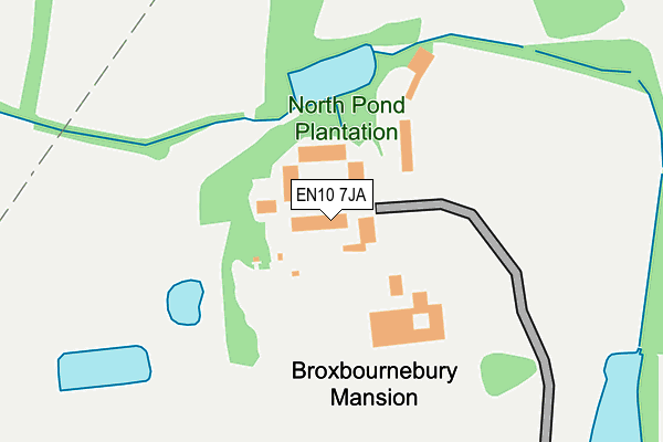 EN10 7JA map - OS OpenMap – Local (Ordnance Survey)