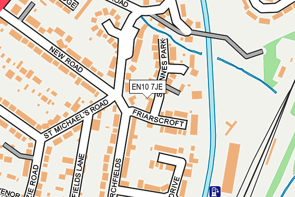 EN10 7JE map - OS OpenMap – Local (Ordnance Survey)