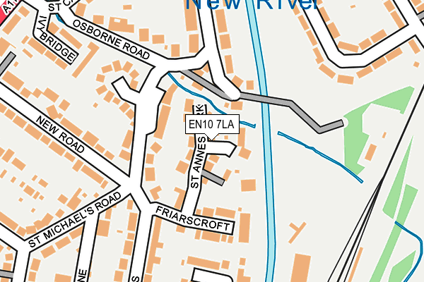 EN10 7LA map - OS OpenMap – Local (Ordnance Survey)