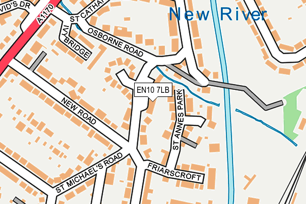 EN10 7LB map - OS OpenMap – Local (Ordnance Survey)