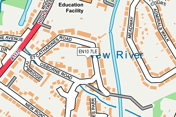 EN10 7LE map - OS OpenMap – Local (Ordnance Survey)