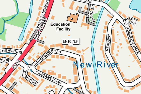 EN10 7LF map - OS OpenMap – Local (Ordnance Survey)
