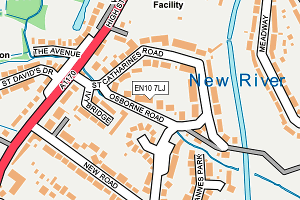 EN10 7LJ map - OS OpenMap – Local (Ordnance Survey)