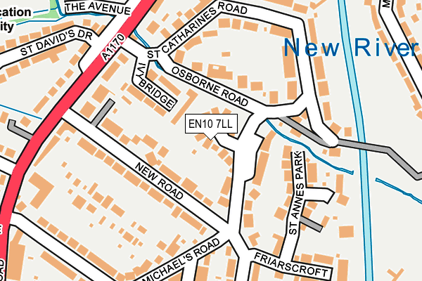 EN10 7LL map - OS OpenMap – Local (Ordnance Survey)