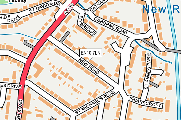 EN10 7LN map - OS OpenMap – Local (Ordnance Survey)