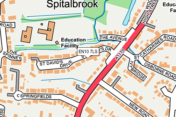 EN10 7LS map - OS OpenMap – Local (Ordnance Survey)