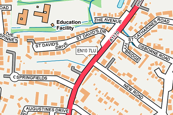 EN10 7LU map - OS OpenMap – Local (Ordnance Survey)