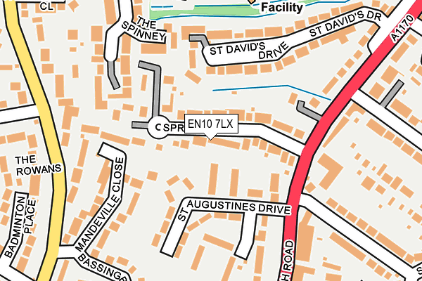 EN10 7LX map - OS OpenMap – Local (Ordnance Survey)