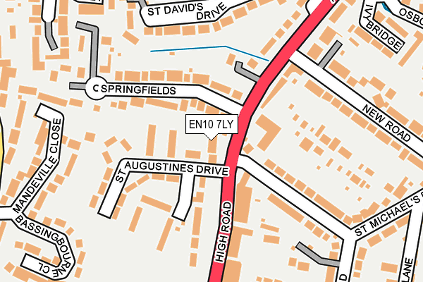 EN10 7LY map - OS OpenMap – Local (Ordnance Survey)