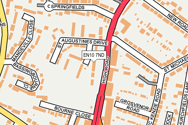 EN10 7ND map - OS OpenMap – Local (Ordnance Survey)