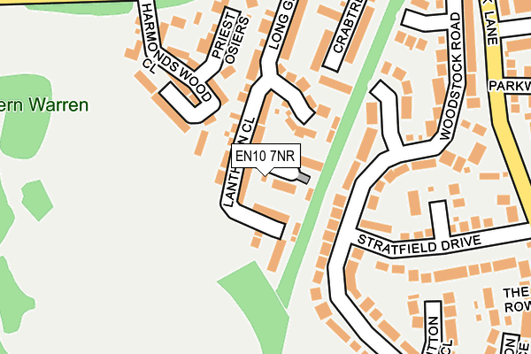 EN10 7NR map - OS OpenMap – Local (Ordnance Survey)