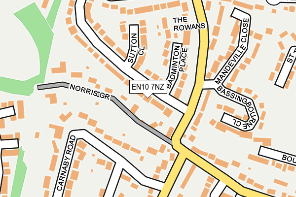 EN10 7NZ map - OS OpenMap – Local (Ordnance Survey)