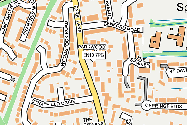 EN10 7PG map - OS OpenMap – Local (Ordnance Survey)