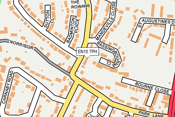 EN10 7PH map - OS OpenMap – Local (Ordnance Survey)