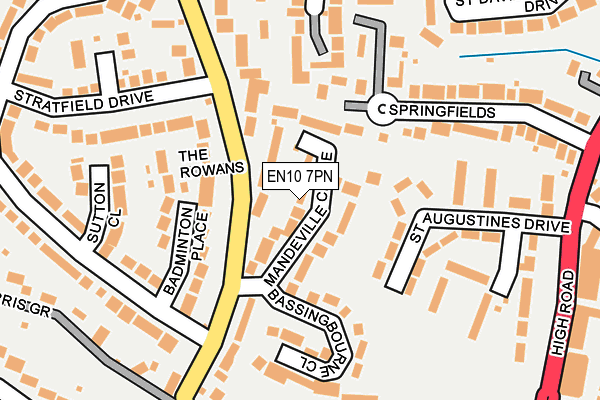 EN10 7PN map - OS OpenMap – Local (Ordnance Survey)