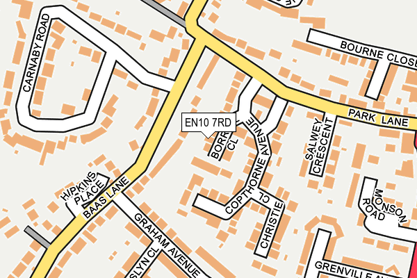 EN10 7RD map - OS OpenMap – Local (Ordnance Survey)