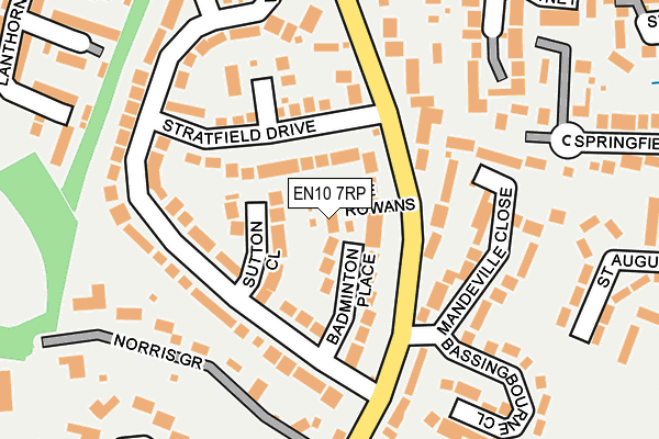 EN10 7RP map - OS OpenMap – Local (Ordnance Survey)
