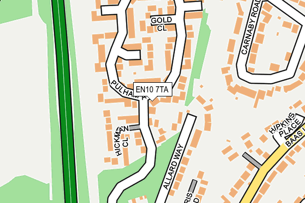 EN10 7TA map - OS OpenMap – Local (Ordnance Survey)