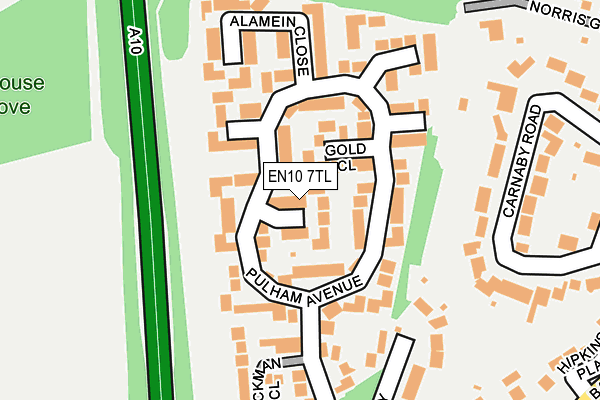 EN10 7TL map - OS OpenMap – Local (Ordnance Survey)