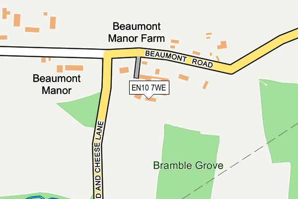 EN10 7WE map - OS OpenMap – Local (Ordnance Survey)