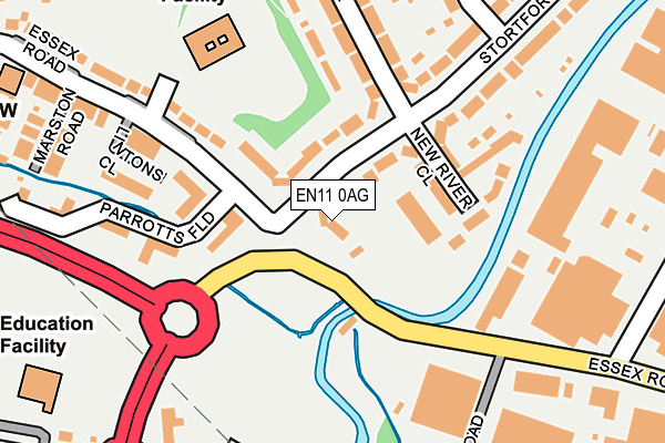 EN11 0AG map - OS OpenMap – Local (Ordnance Survey)