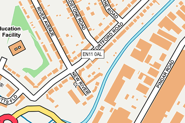 EN11 0AL map - OS OpenMap – Local (Ordnance Survey)