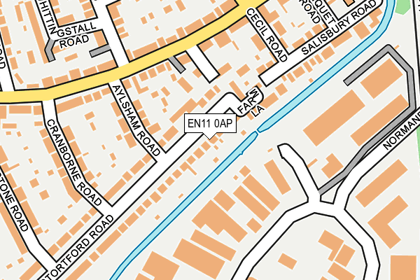 EN11 0AP map - OS OpenMap – Local (Ordnance Survey)