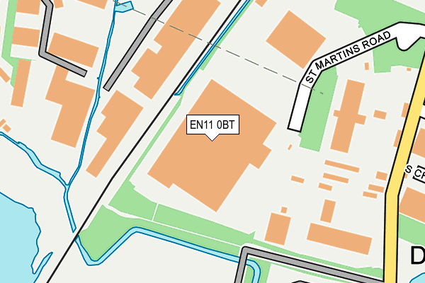 EN11 0BT map - OS OpenMap – Local (Ordnance Survey)