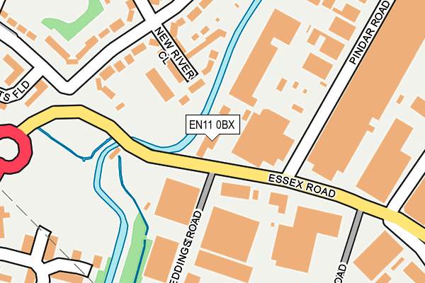 EN11 0BX map - OS OpenMap – Local (Ordnance Survey)