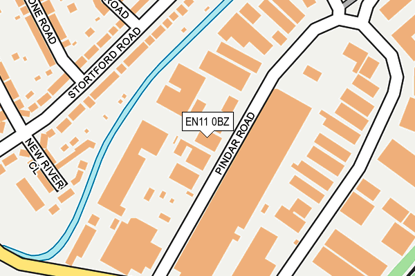 EN11 0BZ map - OS OpenMap – Local (Ordnance Survey)