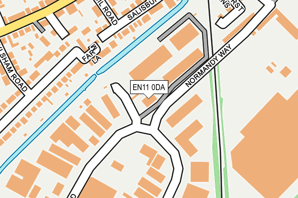 EN11 0DA map - OS OpenMap – Local (Ordnance Survey)