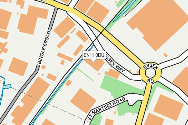 EN11 0DU map - OS OpenMap – Local (Ordnance Survey)