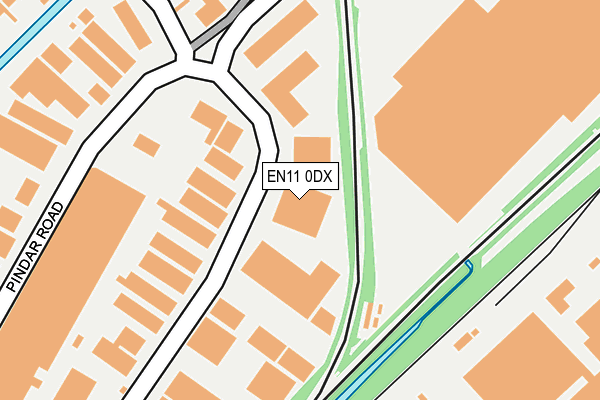 EN11 0DX map - OS OpenMap – Local (Ordnance Survey)