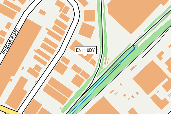 EN11 0DY map - OS OpenMap – Local (Ordnance Survey)