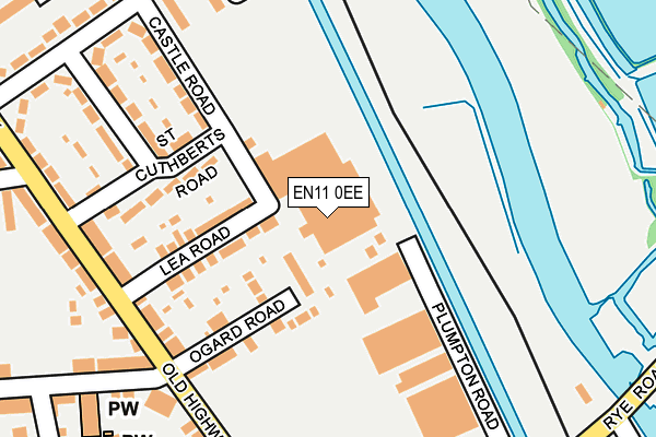 EN11 0EE map - OS OpenMap – Local (Ordnance Survey)