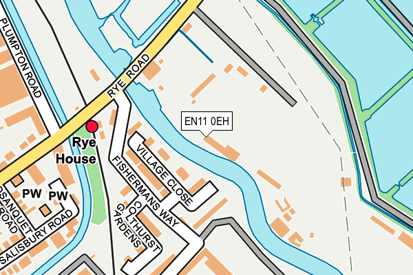 EN11 0EH map - OS OpenMap – Local (Ordnance Survey)